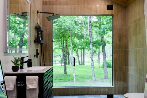 Shower with a view! 
