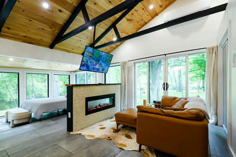 Living room / King bed area. 
