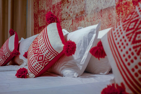 Red Moroccan cushions / Coussins marocains rouges