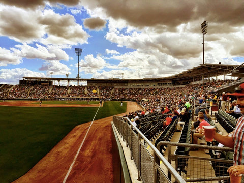 Lower-level stadium views with exciting game-day energy