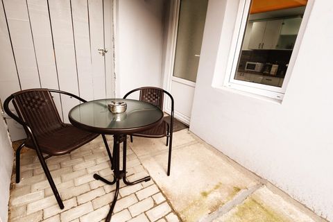 Smoking area in the patio 