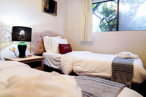 Peaceful primary bedroom