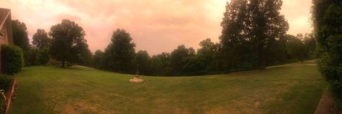 Front Panoramic view during sunset.
