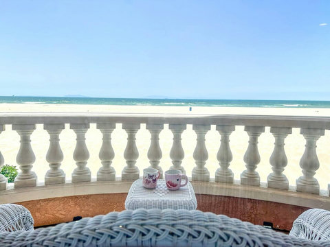 Begin your day with coffee on the balcony.