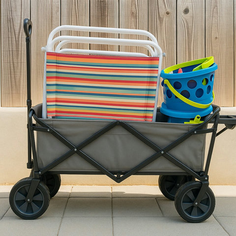 Beach Gear Included We’ve got you covered with beach chairs, an umbrella, towels, and sand toys (when available). Just bring your flip-flops!