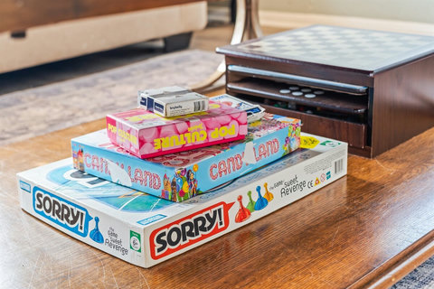 Board games and fun for all ages—perfect for cozy evenings or a break from the sun.
