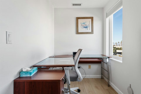 Comfortable desk in natural light cubby off the King Bedroom