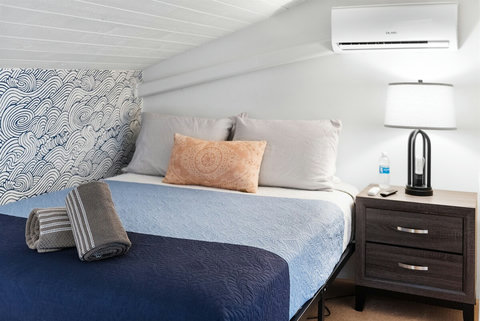 Elevate your stay in this smartly designed haven.