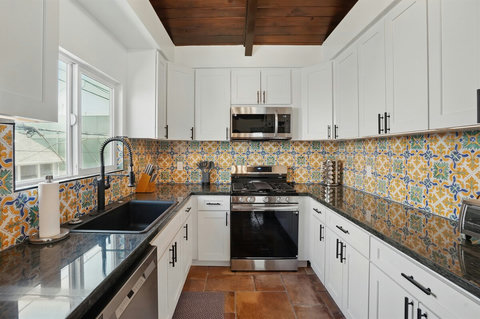 Galley-style newly remodeled kitchen