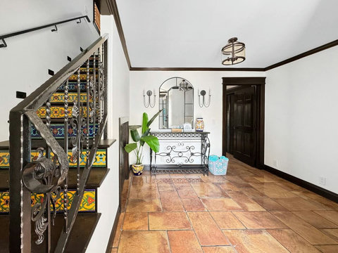 Entry Foyer with two ground floor room.
