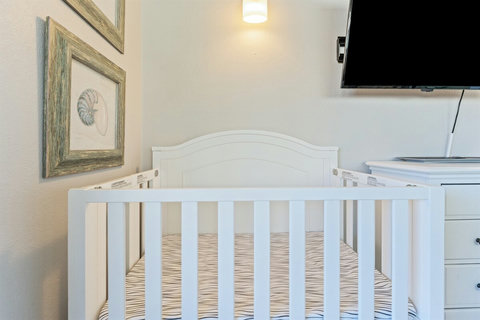 Crib Available Traveling with little ones? We've got you covered with a cozy crib for the youngest member of your family.
