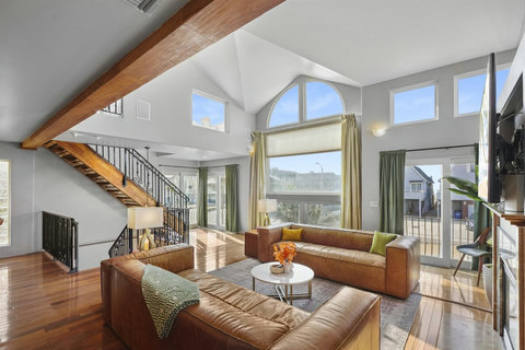 Plenty of space for the whole family—this home comfortably sleeps 10 guests.