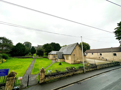 View of the church from the main bedroom.