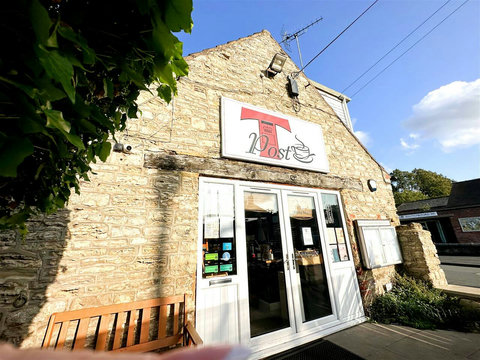 The T-Post cafe, which is a stone's throw away.