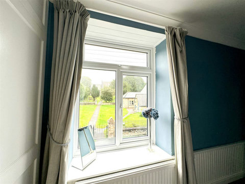 View of the church from the main bedroom.