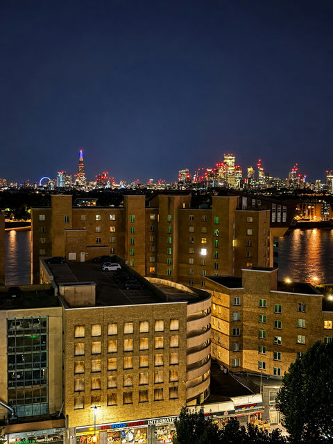 Night views from balcony