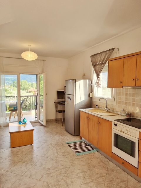 Kitchen Area and Living Room 