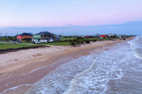 The beach at sunset, just down the road
