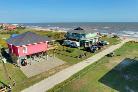 Aerial view toward the Gulf