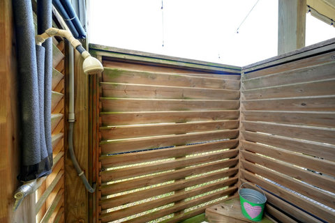 Private outdoor shower