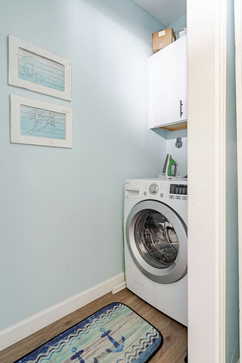 Washer and dryer for beach towels