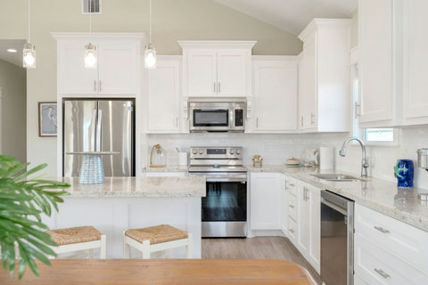 Kitchen island with seating