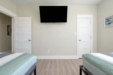 Bedroom with a TV