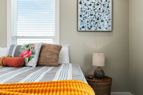 King bed by the window