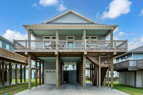Covered deck and drive-under parking