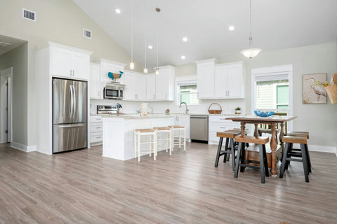 Kitchen and dining area