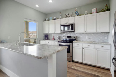 Kitchen with stainless appliances