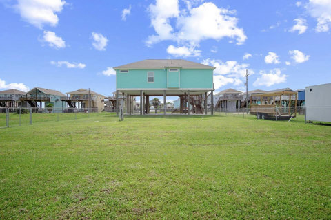 Grass yard with room to play
