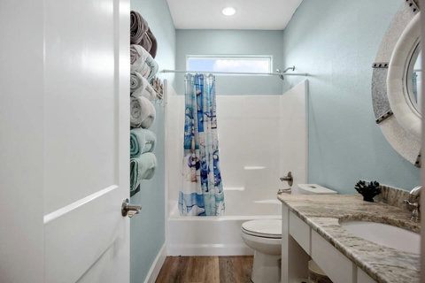 Bath with a tub-shower