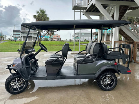 Six-seat golf cart