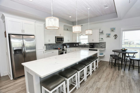 Kitchen with stainless appliances