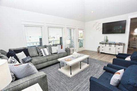 Plush sectional for movie nights