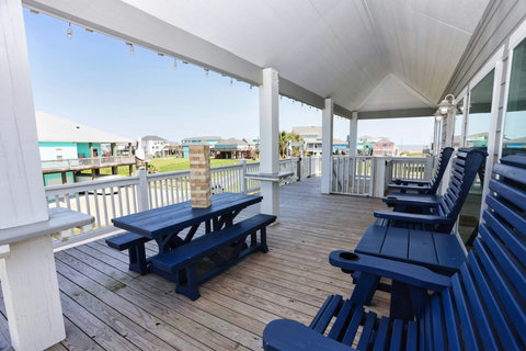 Deck seating and outdoor games