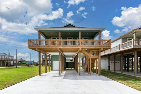 Front of the first house