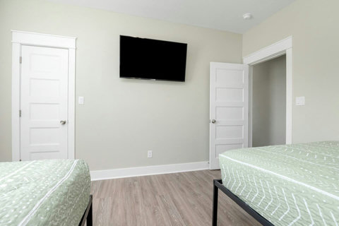 Bedroom with a TV