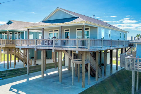 Covered deck and drive-under parking