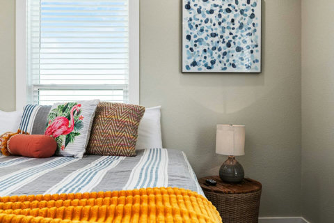 King bed by the window