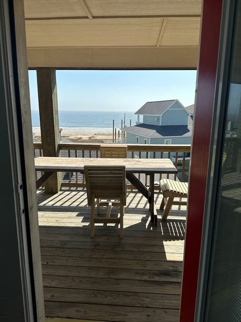 Beach view from the deck door