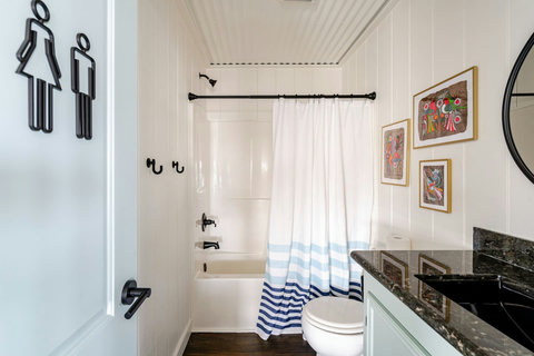 Bath with a tub-shower