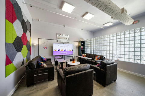 Comfortable seating for eight