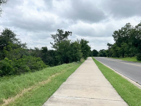 Walking path near the house