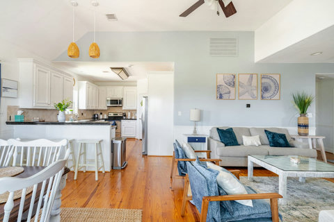 Main living area flows into the kitchen