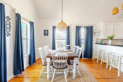 Dining table and kitchen bar