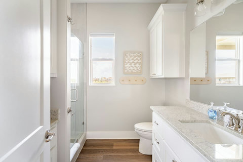 Bath with a walk-in shower