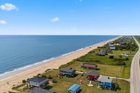 Miles of open beach along the coast
