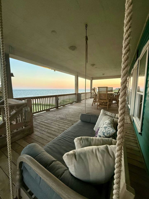 Swing on the deck as the day winds down